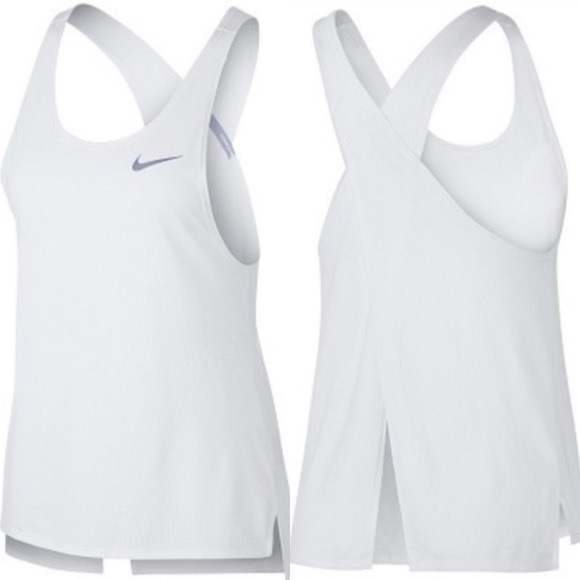 Nike Tops - White Nike Dri-Fit Athletic Tank Top